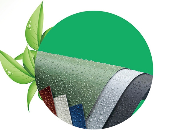 Colored wide width polyvinyl chloride (PVC) waterproof