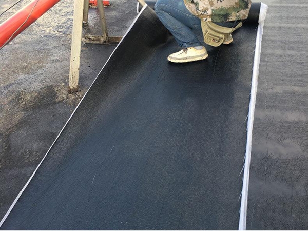 Polymer modified asphalt root puncture resistant waterproofing membrane