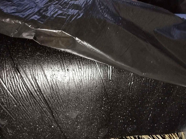 Self adhesive polymer modified asphalt polyester tire waterproof