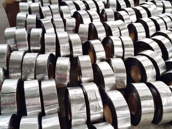 Self adhesive polymer modified asphalt polyester tire waterproof