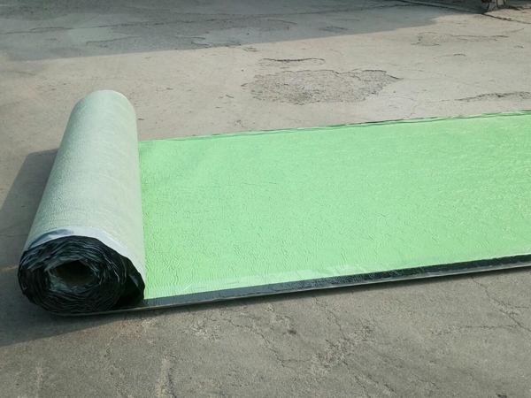 Quick reaction adhesive cross membrane self-adhesive waterproofing membrane