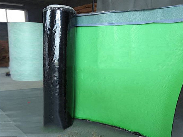 Quick reaction adhesive cross membrane self-adhesive waterproofing membrane