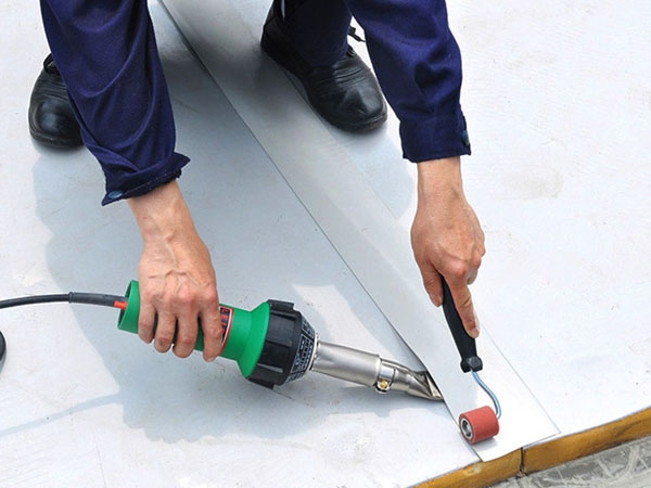 Colored wide width polyvinyl chloride (PVC) waterproof