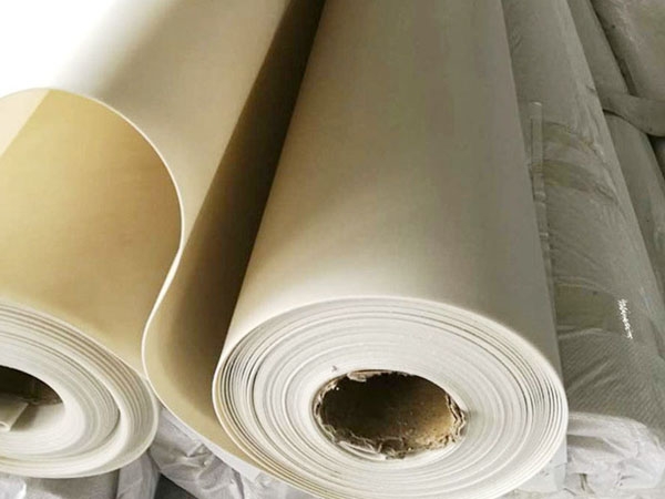 Colored wide width polyvinyl chloride (PVC) waterproof